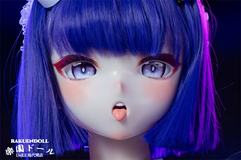 酒呑童子赤い角付きアニメ風ラブドール X88ヘッド 121cmMW Girl 横画像