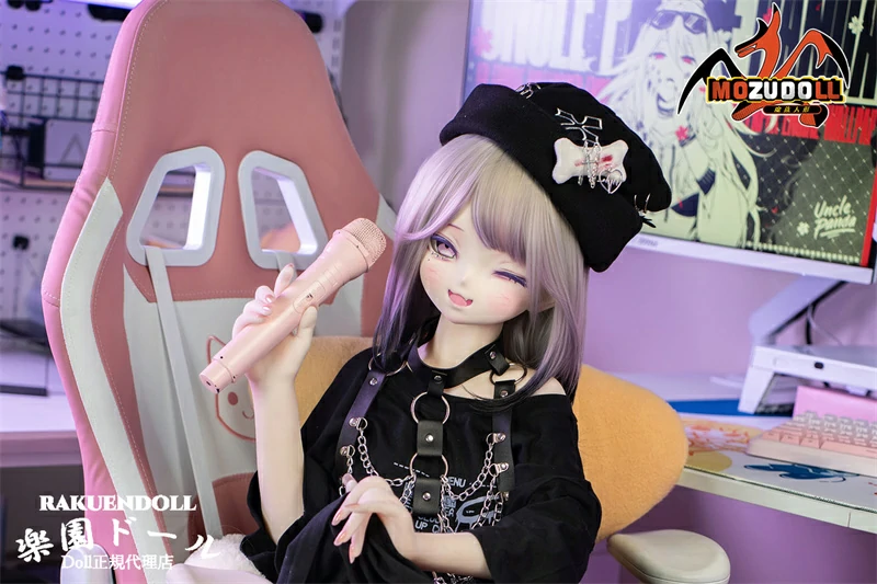 アダルト 人形 MOZU DOLL 【SSR級】141cm バスト大 優愛（85-YuAi） 地雷系衣装可愛いウィンク表情ライバー美少女アニメラブドール 横画像