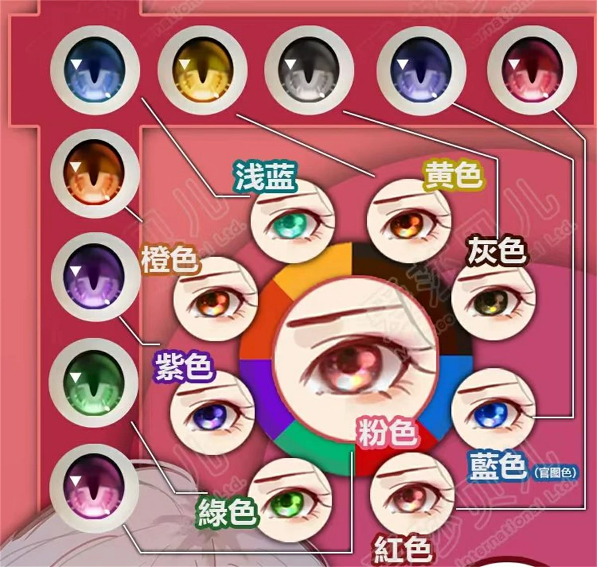 リアルドール Elsa Babe AHRC034ヘッド 眼球カラー一覧