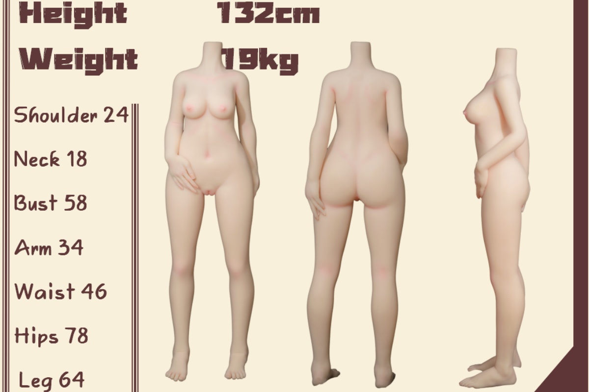CroissantDoll 132cm(B) バスト大(TPE) ボディ画像
