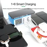 RELIFE RL-304S 8-Port USB Charger Support QC3.0 Wireless PD With Digital Display For Laptop Notebook iPad Phone Fast Charging