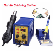 2 in 1 Hot Air Soldering Station  BAKU-878L 110V/220V LED Digital Display Electric Hot Air Welding Station With English Manual