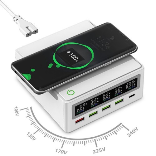 PD65w 5 ports  USB charger for mobile phone QC3.0 multi-port USB charger