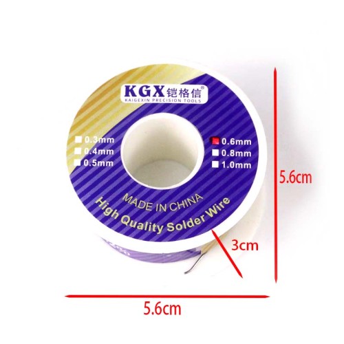 KGX high quality solder wire flux-free 63% tin Rosin core 0.3/0.4/0.5/0.6/0.8/1.0mm