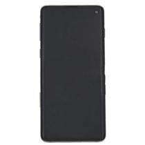 For Samsung S10 LCD with Touch + Frame Prism Black SERVICE PACK