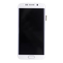 For Samsung S6 Edge LCD With Touch + Frame White