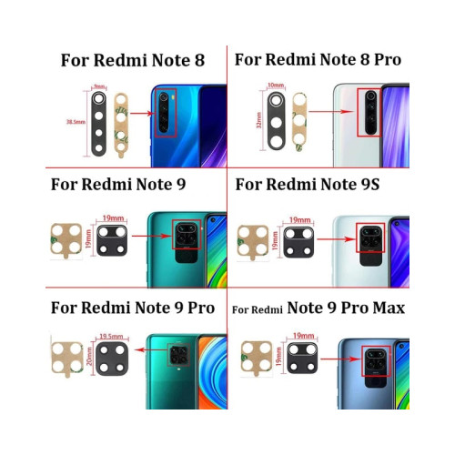 Rear back camera lens for Xiaomi/redmi note series