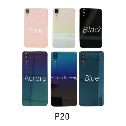 Battery cover door rear glass with camera lens For Huawei P20 / P20 pro / P20 lite