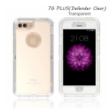 iPhone 6G-12promax defender clear case four-corner shockproof three-in-one transparent phone case