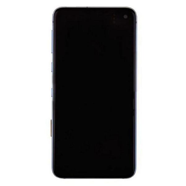 For Samsung S10E LCD with Touch + Frame Prism Blue SERVICE PACK