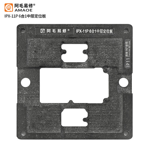 Amaoe 6 in 1Motherboard Mid-Frame BGA Reballing Stencil Platform For iPhone 11 Pro Max X XS MAX