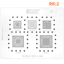 AMAOE SM8450 RK2 RK:2 super hard stencil for RK3218/3568/3399/1808 RV1126-1109 Rockchip BGA reballing stencil