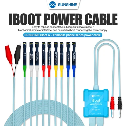 Sunshine iBoot A /IP Mobile Series Power Cables/Support 6G-14PM Series/Battery Boot Function/Power Lines for mobile repair tools
