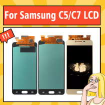 AAAA++++ Grade OLED For Samsung Galaxy C5 C7 LCD Display Screen Touch Screen Digitizer Assembly Without Frame