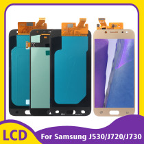 AAAA++++ OLED Quality For Samsung Galaxy J530 J720 J730 Display Screen Touch Screen Digitizer Assembly Replacement 100% Tested