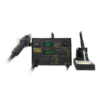 BAKU Double Digital Display SMD Rework Station 2 in 1 Soldering Welding Station With Hot Air Gun And Solder Iron BK-702B