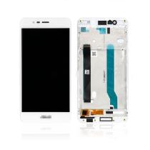 For Asus ZenFone 3 Max ZC520TL LCD Screen and Digitizer Assembly with Front Housing Replacement - White - With Logo - Grade S+