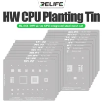 RELIFE RL-044 IP/MI / SAM/HW Series CPU Integrated Steel Stencil Set Protection Integrated Tin Planting Steel Stencil