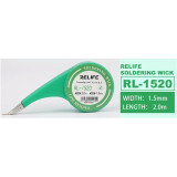 Relife RL Desoldering Wick Dispenser Pack with Stainless Steel Mouth for soldering solder remover desoldering tool 2M