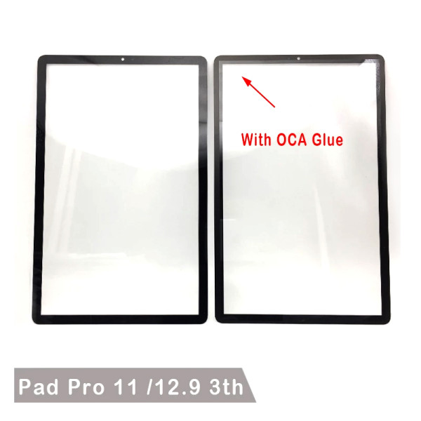 LCD Front Outer Lens with OCA Glue For iPad Pro 9.7 11 10.5  mini4 Tablet Touch Screen digital Glass Repair Replace