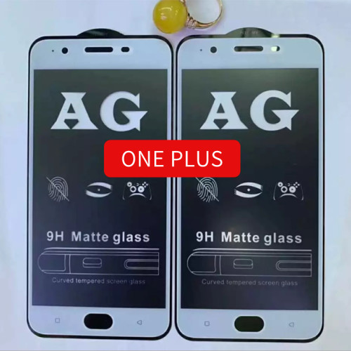 One plus models 9D anti fingerprint full screen fit tempered glass AG 9H Matte glass
