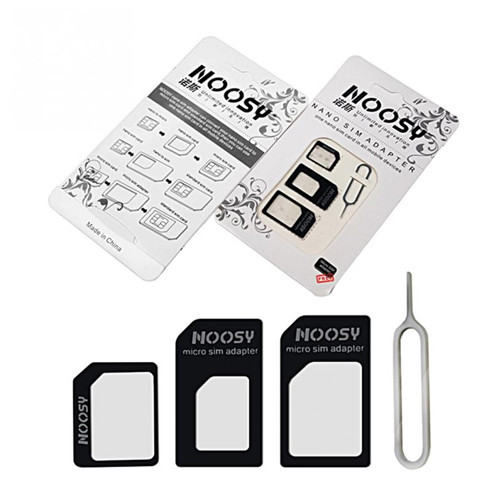 4 in 1 NANO SIM Adapter With Card Pin needle NANO SIM Card Transformation For iPhone 5/5S/5C