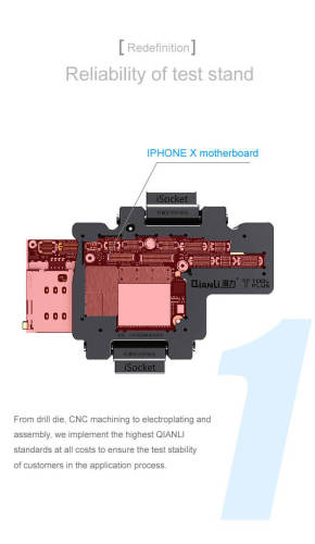 Qianli iSocket for iPhone X/XS/XSMAX Logic Board Function Diagnostic Quick Tester Phone Repair Motherboard Test Fixture