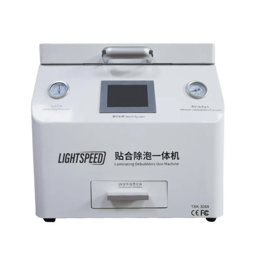 LIGHTSPEED-308  New Arrival  15 Inch 2 In 1 Air Compressor Vacuum Pump LCD Laminating Lamination OCA Laminate Machine