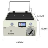 TBK 408A Mobile Phone vacuum Laminating and defoaming machine for flat curved lcd screen defoaming OCA repair and bubble remove