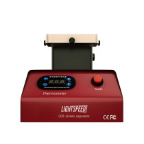 LIGHTSPEED-988Z Built-in double Vacuum Pumps Flat Edge LCD Touch Screen rotary Separator Machine Max 7 inches with glue clean remove