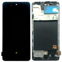 Samsung A51 A515F LCD AP OLED ORI 1:1 Size Full Set + Fingerprint + Frame