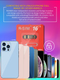 Rsim16+ 17 card chip for iPhone 13 12promax 12mini 11promax 6S 7 8 X XS XR 11 4G 5G IOS15