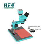 RF4 RF7050-PO2-4K Stereo Binocular Microscope 7-50X Continuous Zoom with HDMI 4K Camera Silicone Pad 144 LED Light