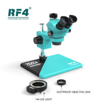 RF4 RF-7050PRO Latest Triocular Microscope 7-50X Magnification Knob 6 Gears Accurately Lock Phone Electronic Component Repair
