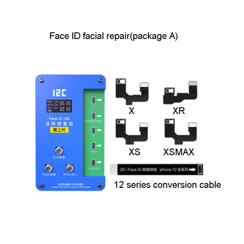 i2C V8i Face ID Dot-matrix Cable Repair Tool Lattice Detection Tester 3rd Generation for PhoneX-12 ProMax Flex Cable Replacement