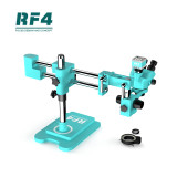 RF4 RF7050TVW-2KC2 7-50X Triocular Zoom 2KC2 Camera Microscope Rotating Double Arm Support Electronic Phone Maintenance