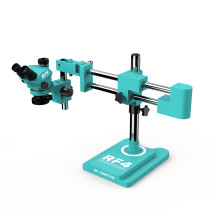 RF4 RF-7050TVW 7-50X Continuous Zoom Double-arm Continuous Zoom Microscope Multi Angle Adjustment 360 Degree Rotation