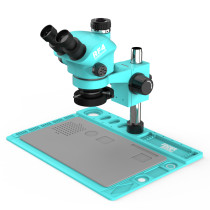 RF4 RF7050TVD2 Stereo Microscope Trinocular Synchronous Observation 7-50X Continuous Zoom Phone PCB Repair Industrial Microscope