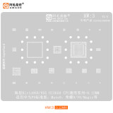 Amaoe HW3 BGA Reballing Stencil for 950/955 HI3650 Huawei P9 Mate8 Horon 8 V8 Magic CPU RAM IC Planting Tin Net Steel Mesh
