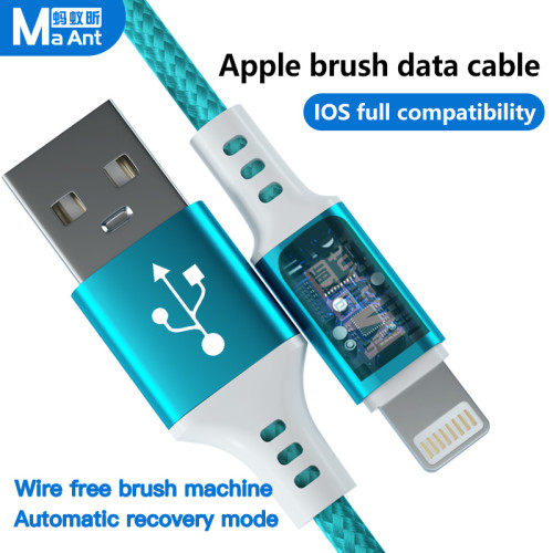 MaAnt USB Data Flashing Charging Cable Flashing Automatic Recovery Lightning Mode For Phone Pad Data Transmission Cable