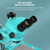 RF4 RF7050TVD2 Stereo Microscope Trinocular Synchronous Observation 7-50X Continuous Zoom Phone PCB Repair Industrial Microscope