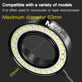 MaAnt MY035 Microscope Ring Lamp Integrated Dimmer Light Illuminator LED Microscope Dust Specular Light Source