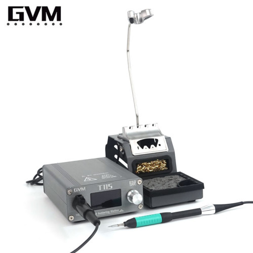 GVM T115 Constant Temperature Welding Station for Mobile Phone LCD Display Repair Auto Sleep Quick Heating Soldering Iron Tips