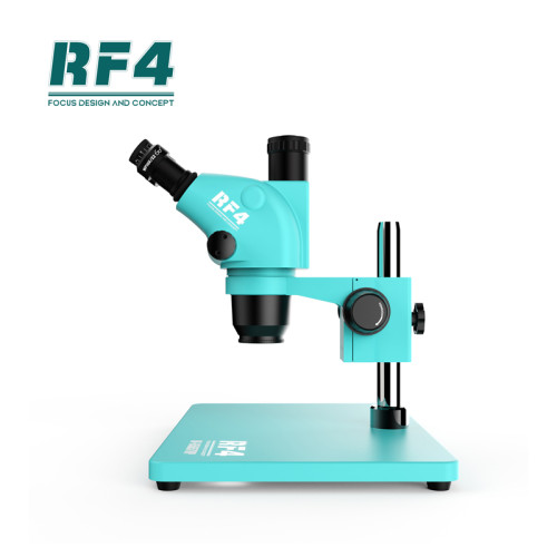 RF4 RF6565TVP Trinocular Stereo Microscope 6.5-65X Continuous Zoom 144 LED Ring Light For PCB SMD Electronic Phone Repair