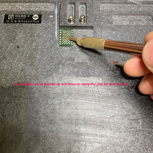 Amaoe M80 Phone Repair Pad Mutifunction Synthetic Stone Pad Quick IC Chip Glue Remove Soldering Rework Pad Repair Tools