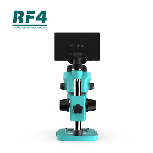 RF4 RF7050TV-YS010W Stereo Microscope 7-50X Continuous Zoom HD Wide Angle Eyepiece YS010W Monitor Electronic PCB Repair