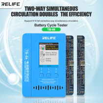 RELIFE TB-06 Battery Cycle Tester Flex Cable Dual Battery Data Read Write Repair Tool For Phone 11-13pm Repair Programmer