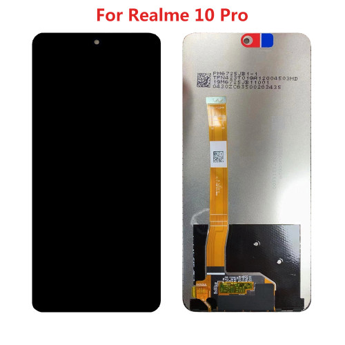 6.72  For Realme 10 Pro LCD Screen RMX3660 RMX3663 RMX3661 LCD Display Touch Screen Digitizer Assembly Replacement Parts