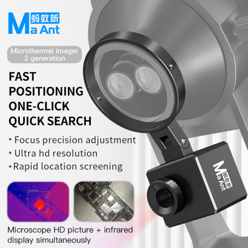 MaAnt RC-2 Microthermal Imager - 2nd Gen Thermal Imaging for Microscope with Quick Main Board and PCB Short Circuit Check