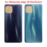 For Motorola Moto Edge 20 Lite Back Battery Cover For Moto Edge20 Fusion Back Cover Rear Housing Door Case Replacement Parts